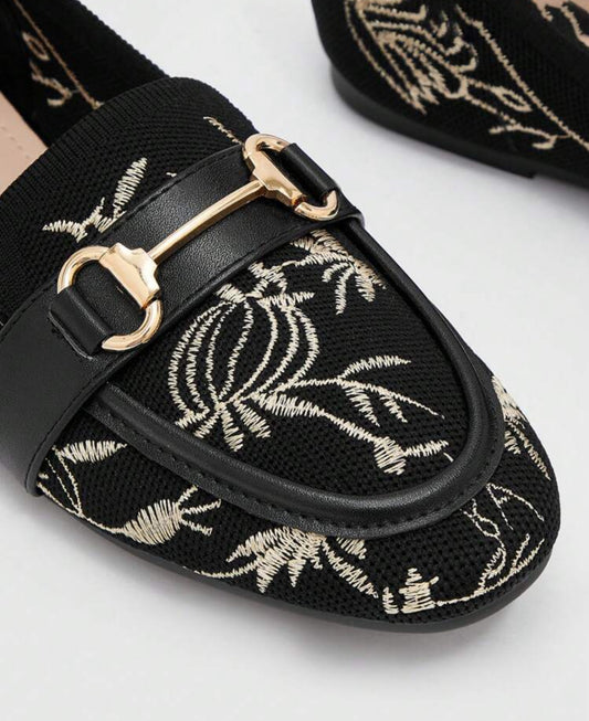 Black loafers