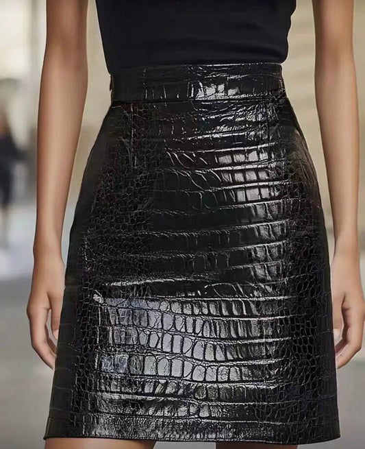 Leather skirt