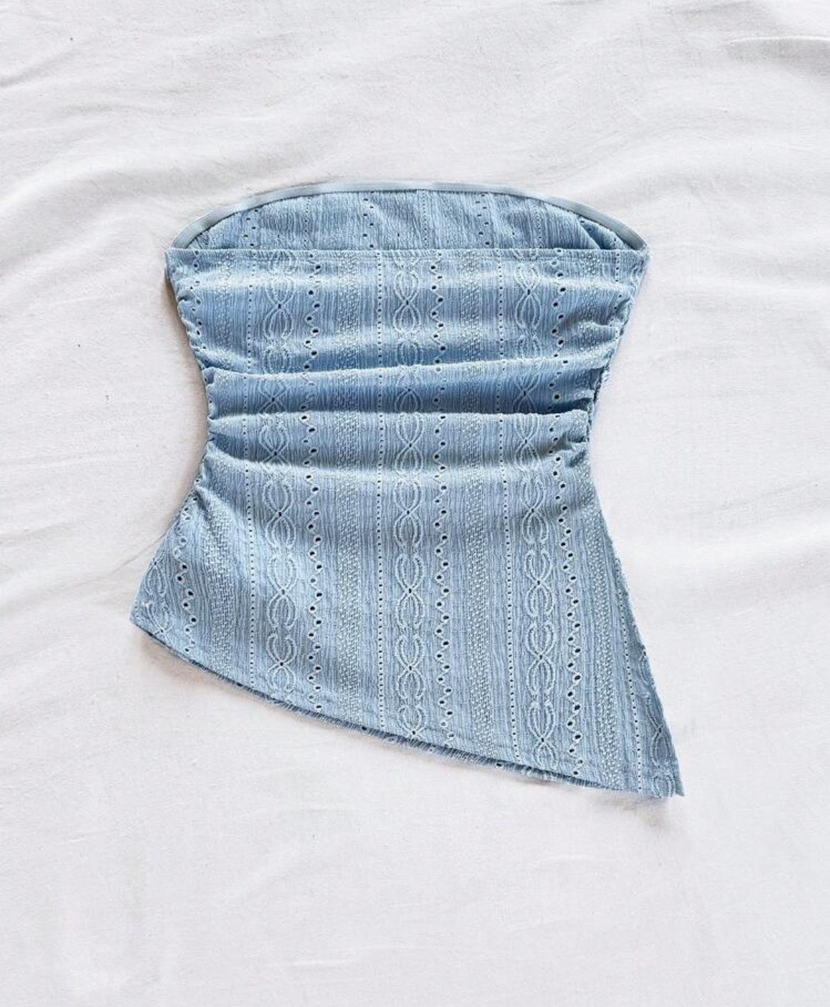 Light blue top