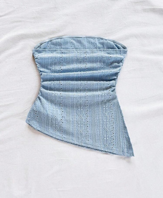 Light blue top