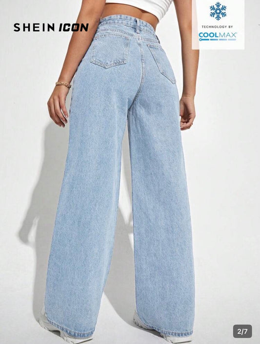 Straight leg jeans