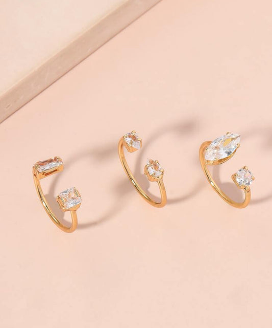 3pcs rings set