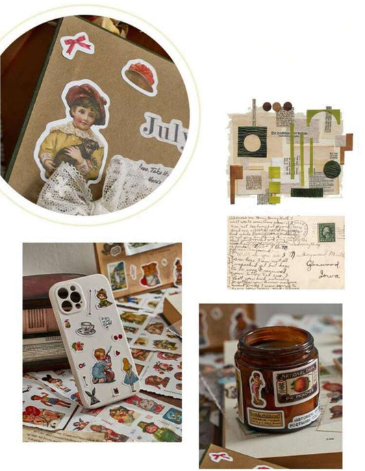 Vintage sticker book