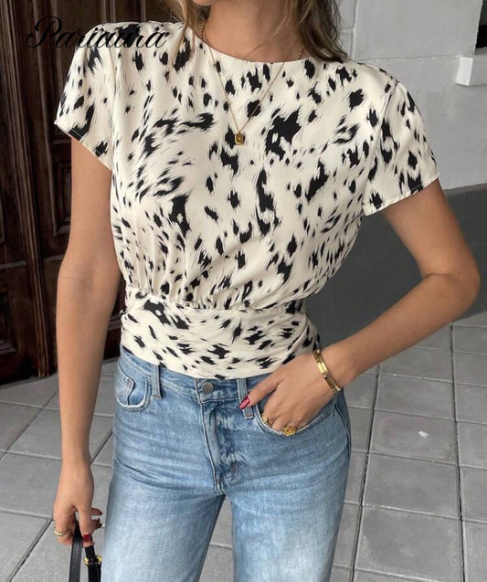 Puff sleeve blouse