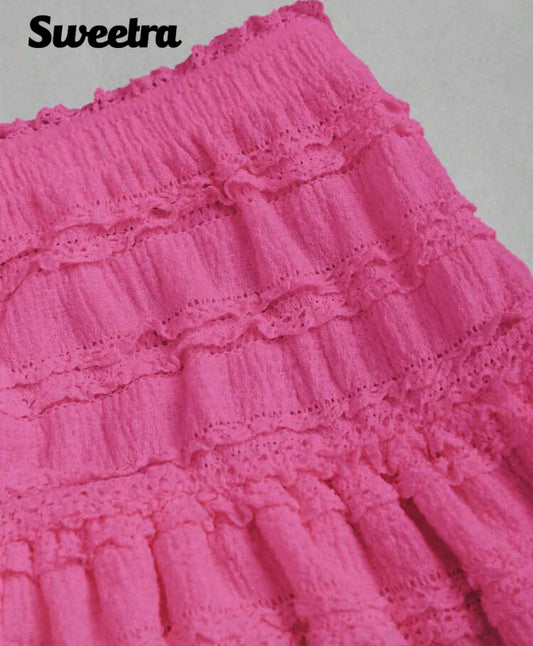 Pink skirt