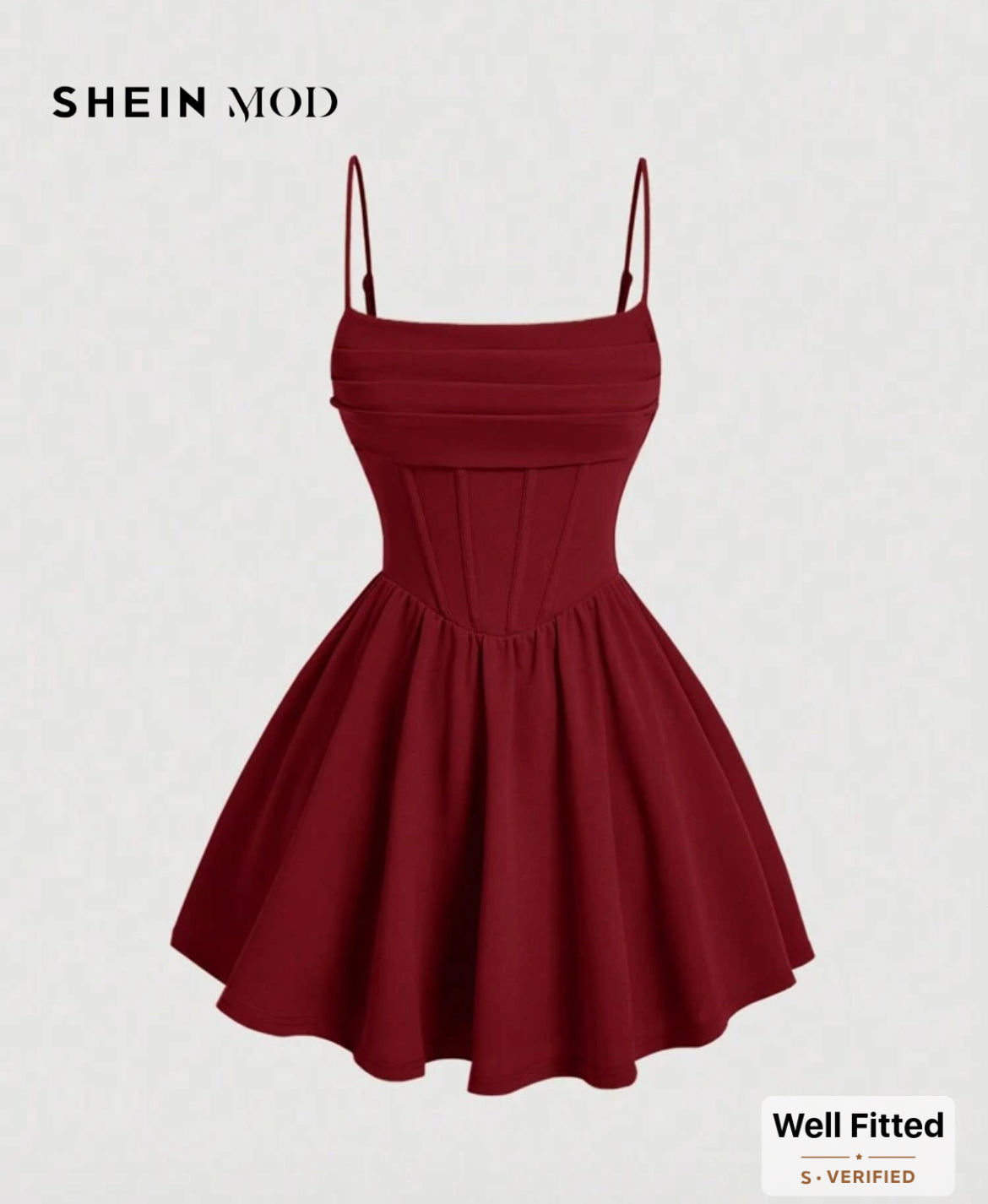 Burgundy dress