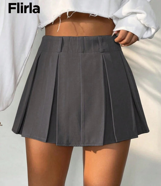 Pleated skort