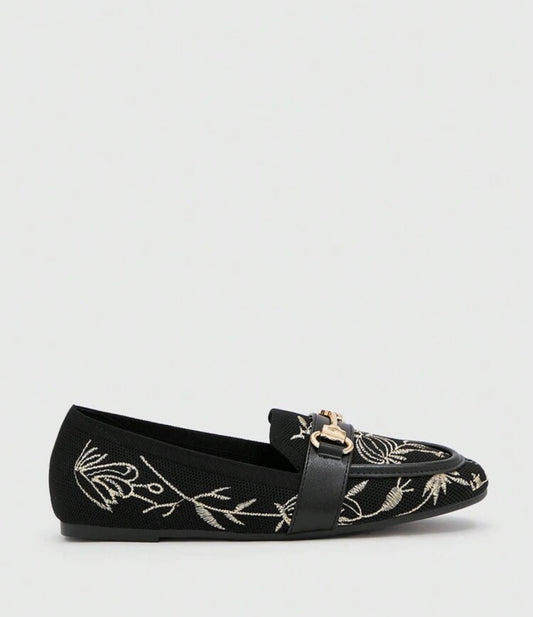 Black loafers