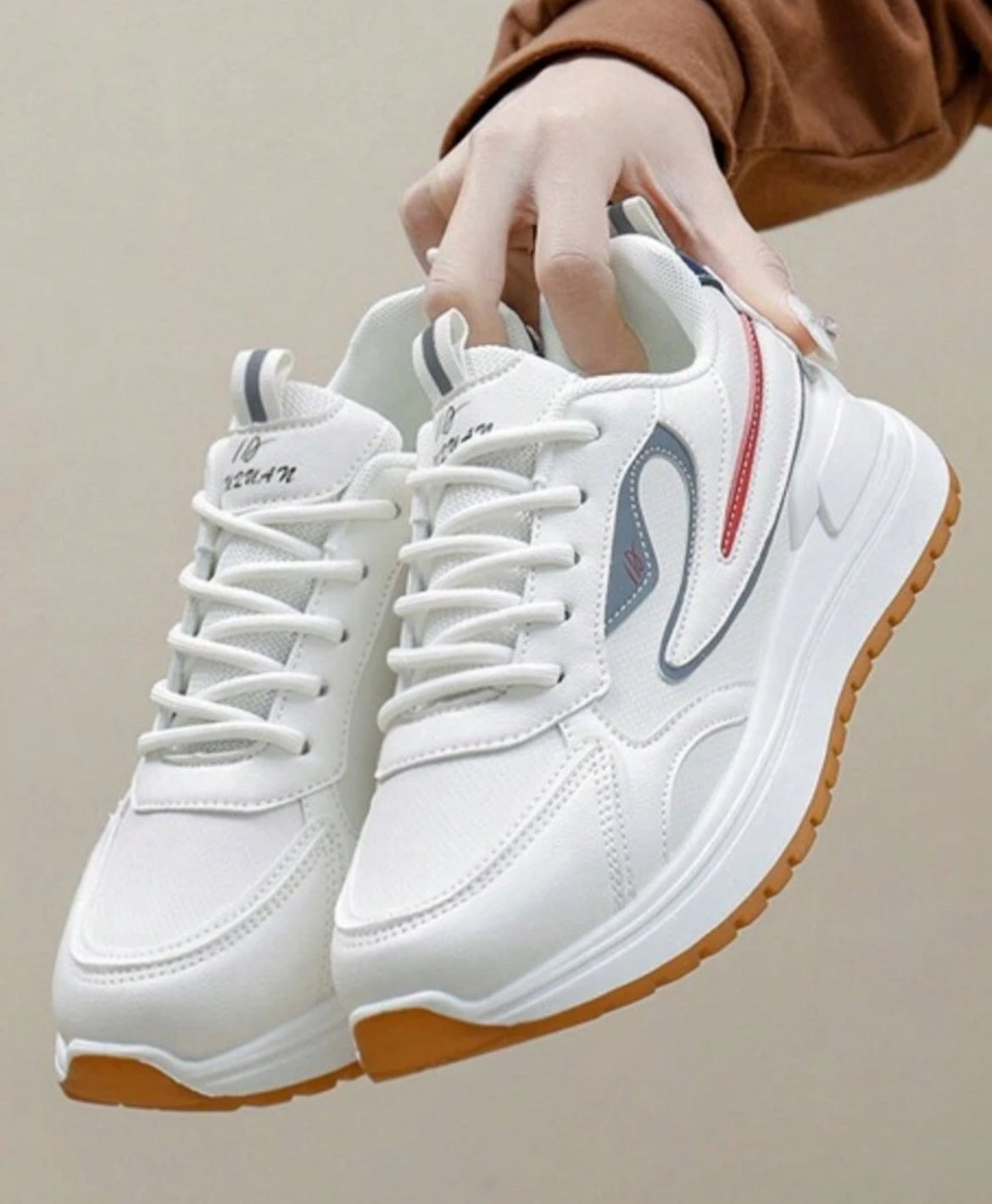 White sneakers