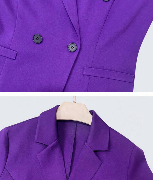 Purple suit