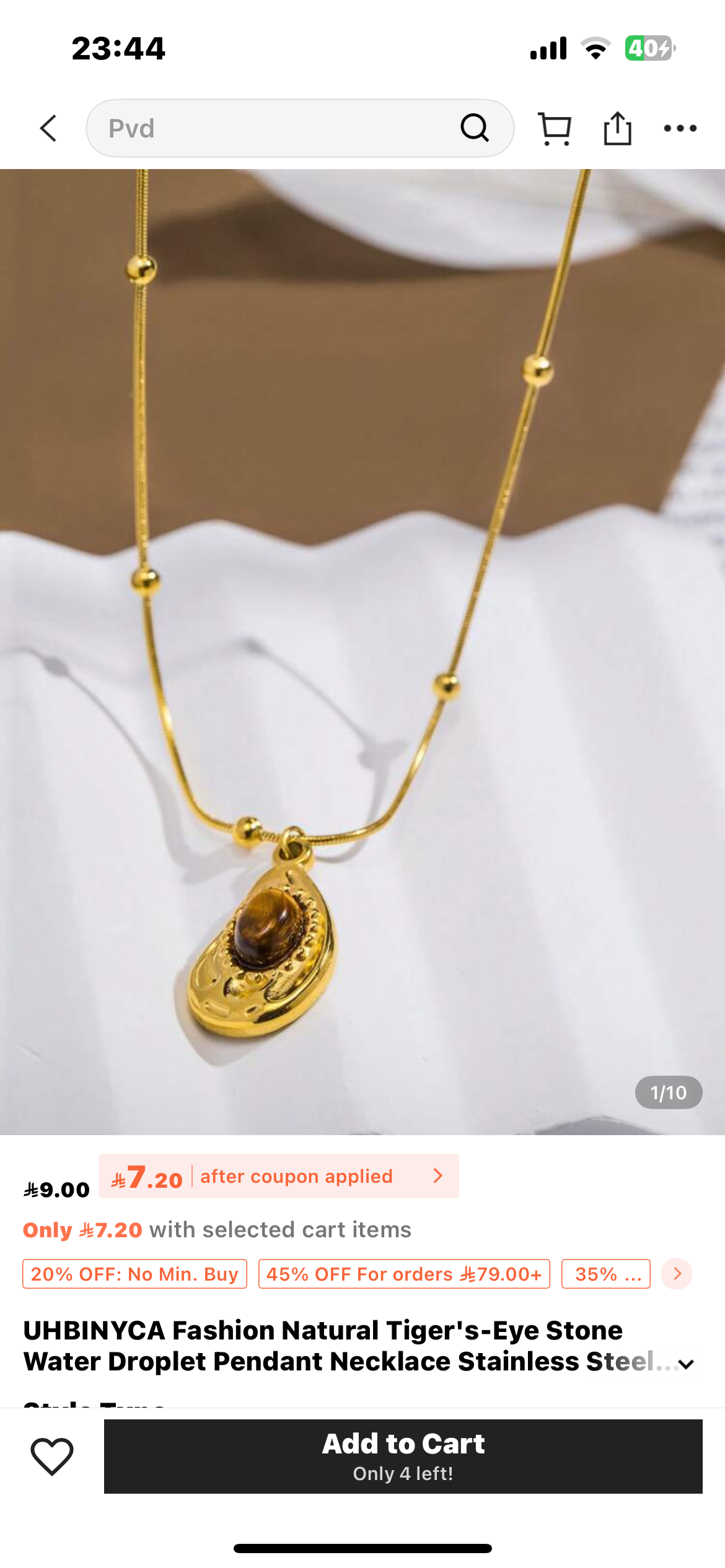 Gold necklace