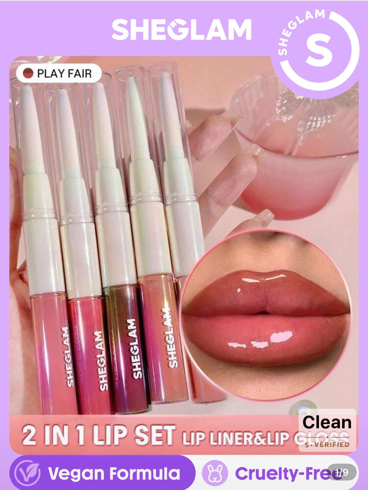 Lipliner & lipgloss