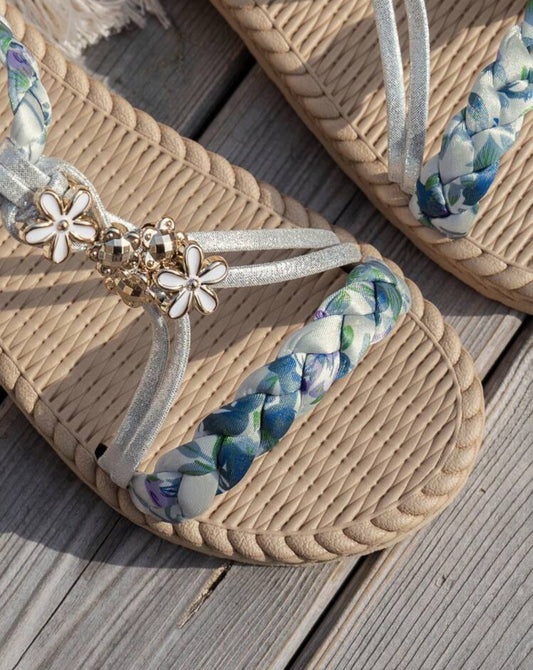 Silver sandals