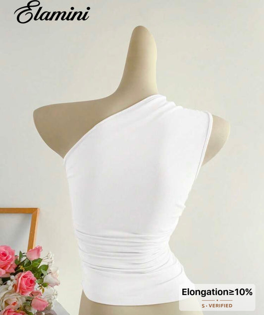One shoulder top