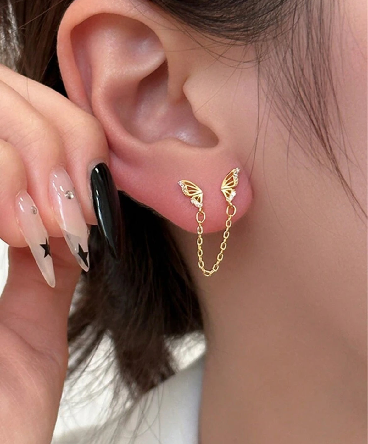 Double hole earrings