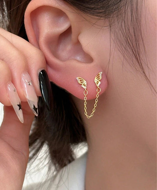 Double hole earrings