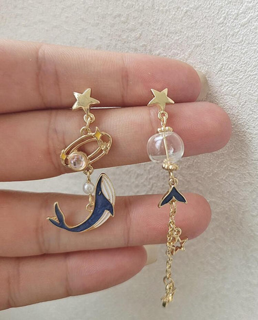 Gold earrings