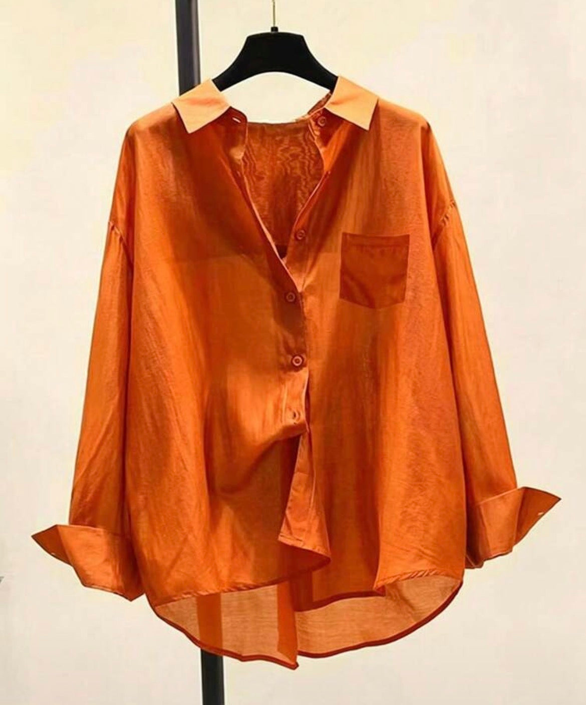 Orange blouse