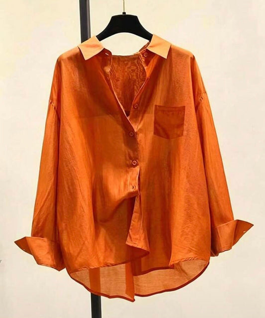 Orange blouse