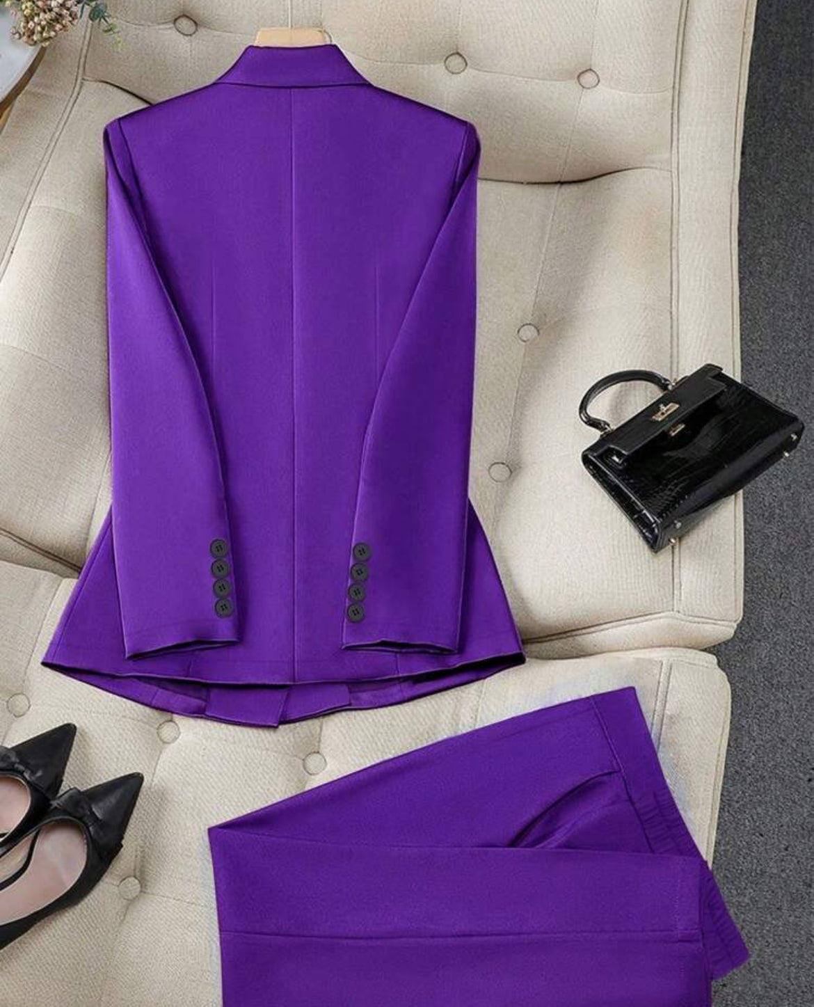 Purple suit