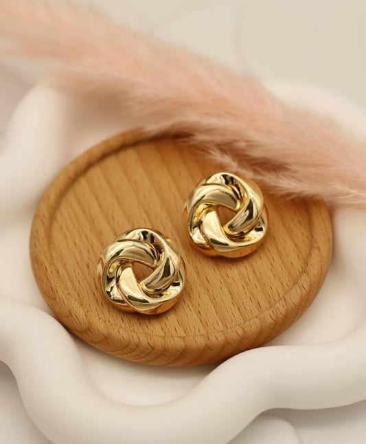 Gold earrings