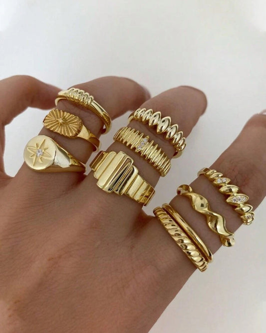 10pcs rings set