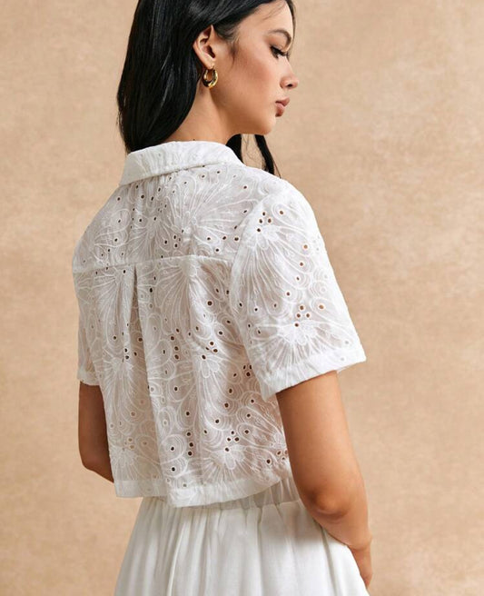 Front tie blouse