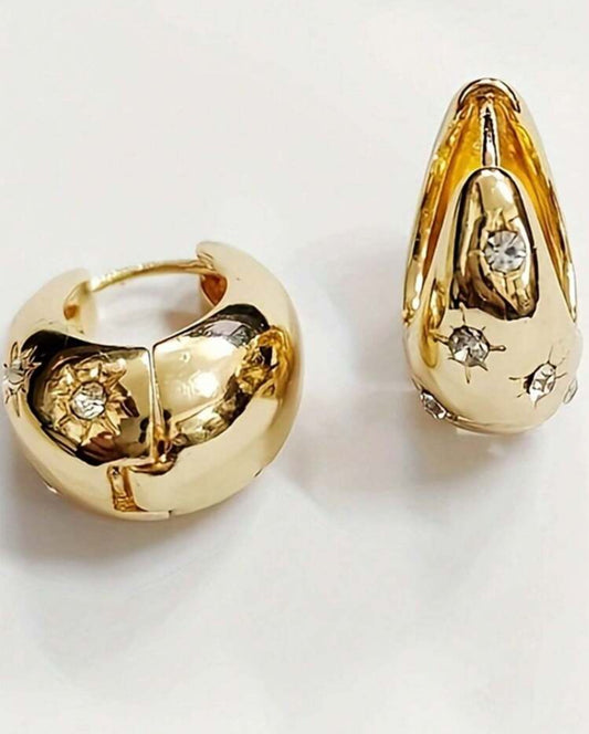 Gold earrings