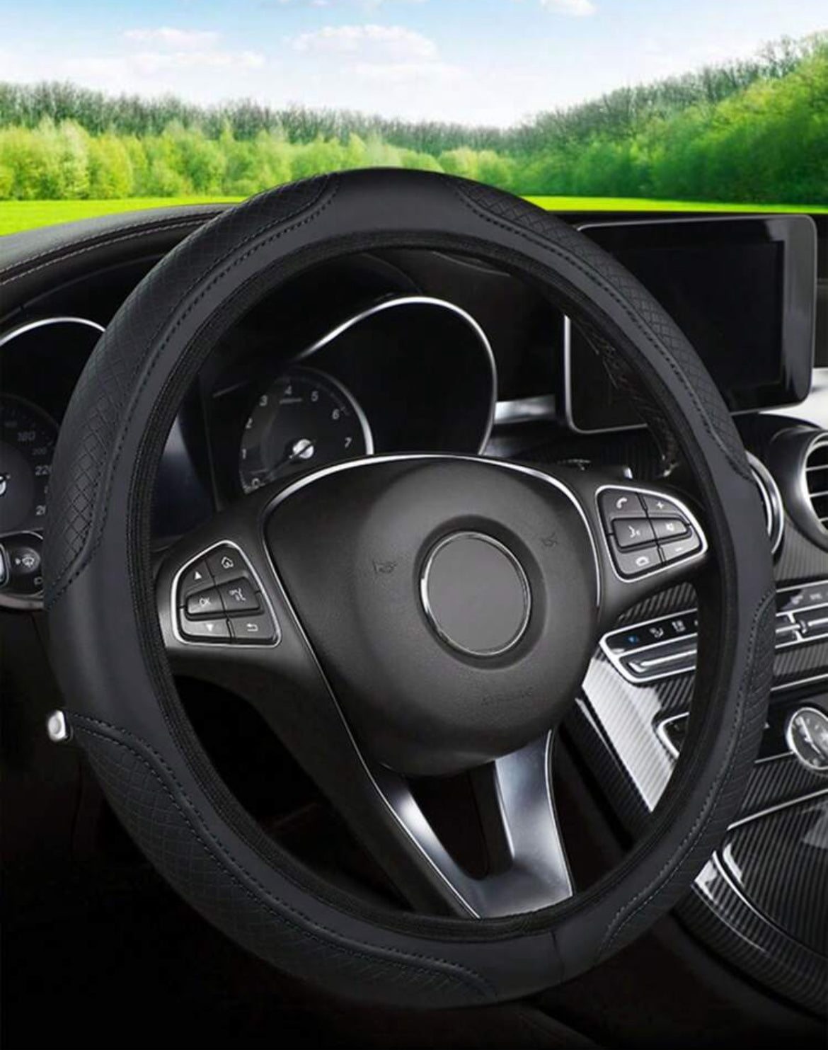Steering wheel cover