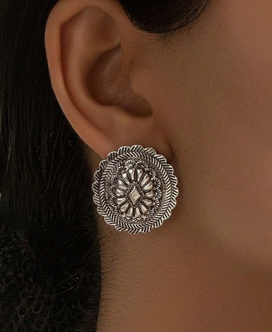 Antique silver earrings