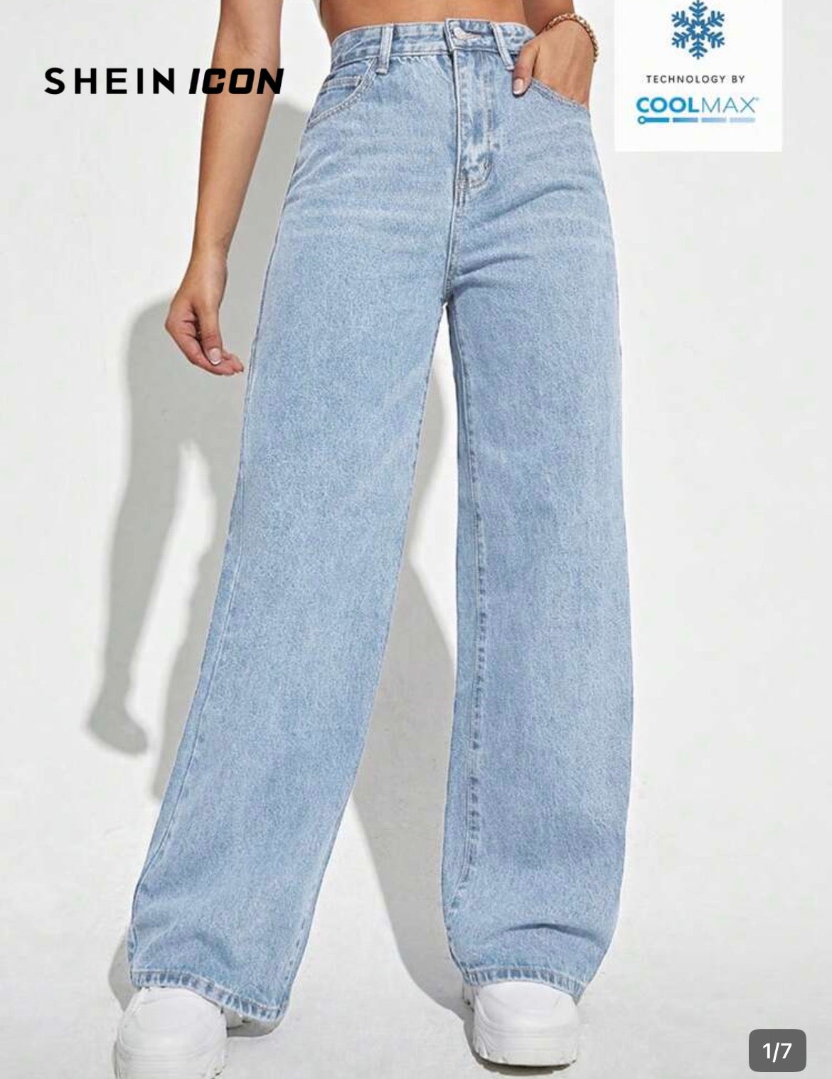 Straight leg jeans