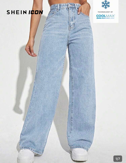 Straight leg jeans