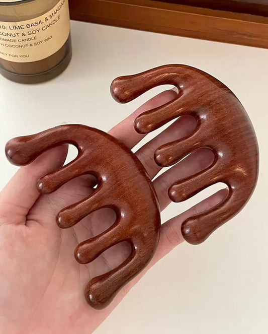Sandalwood hair comb