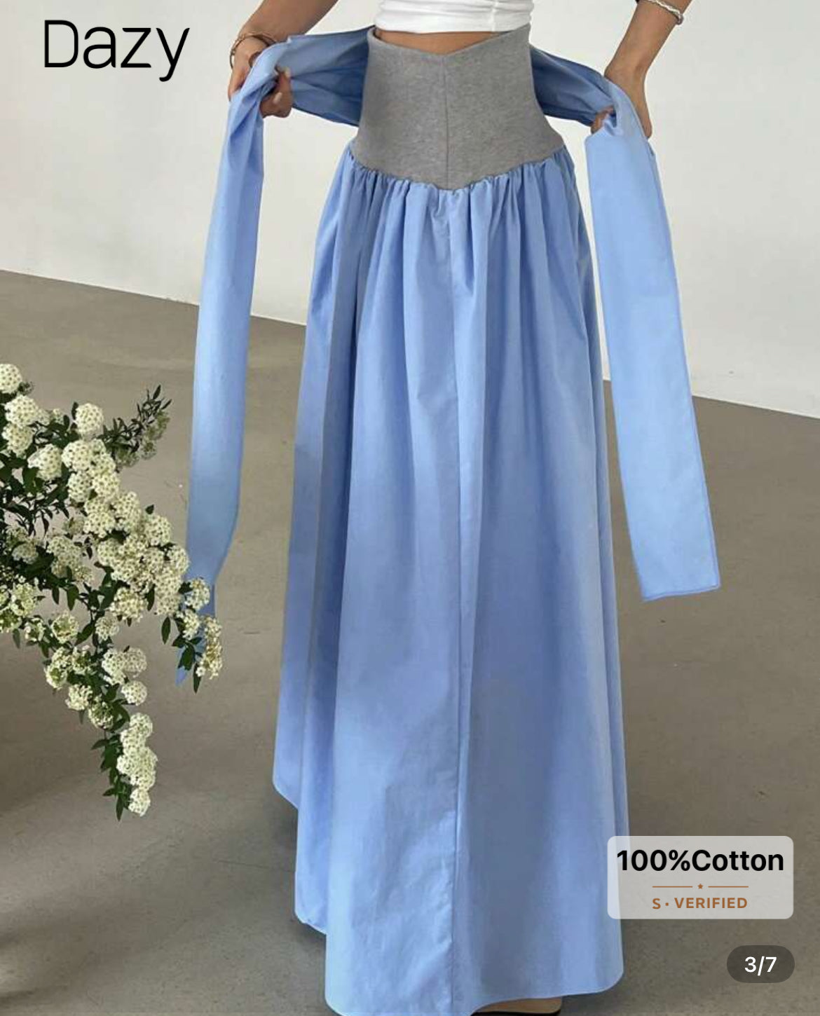 Baby blue skirt
