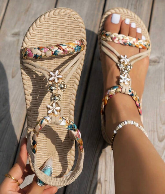 Beige sandals