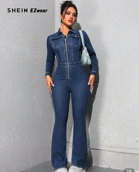 Denim jumpsuit