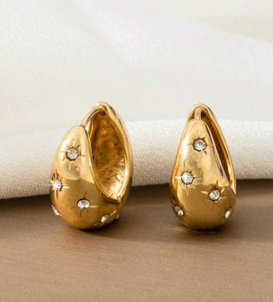 Gold earrings