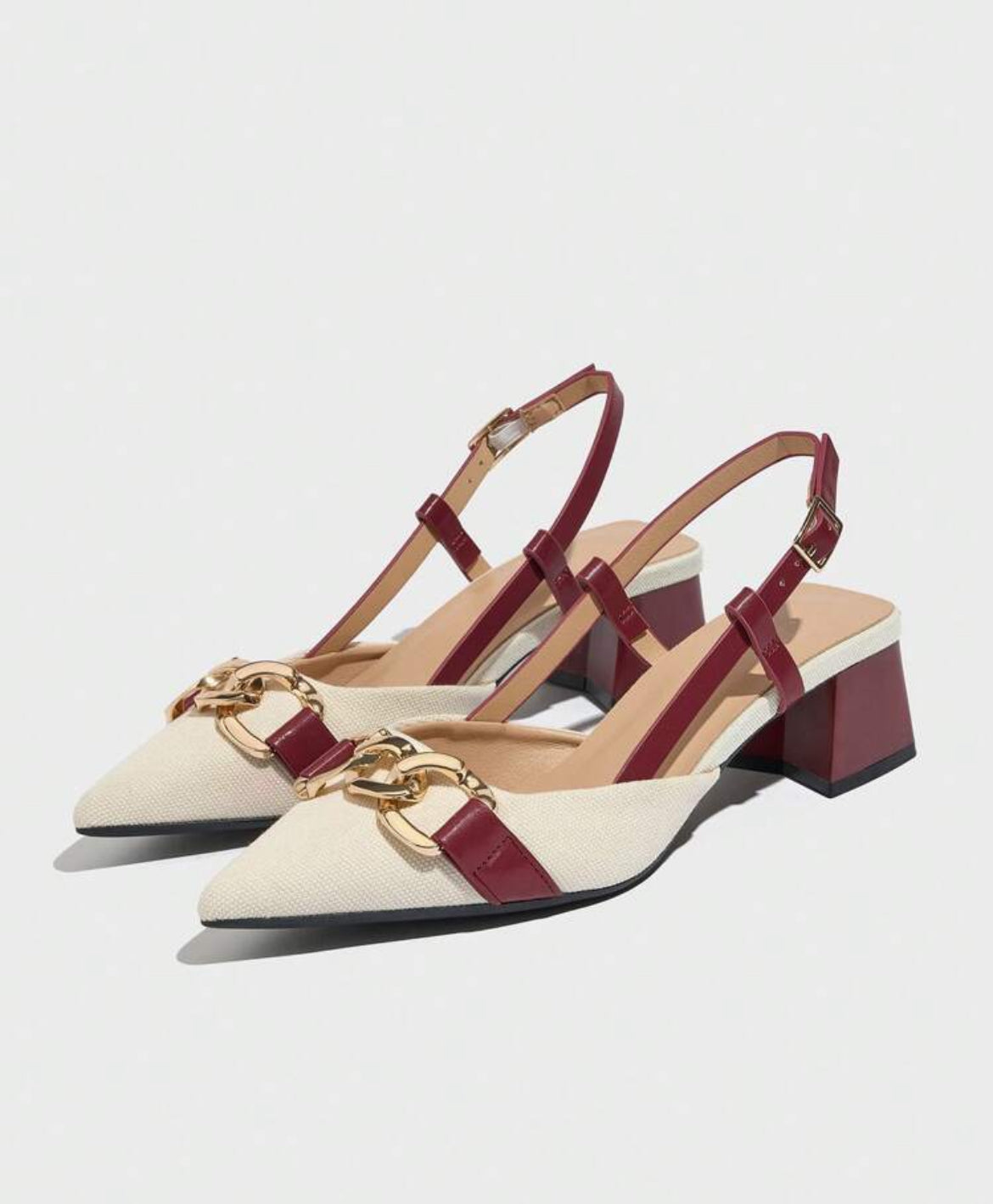 Beige heels