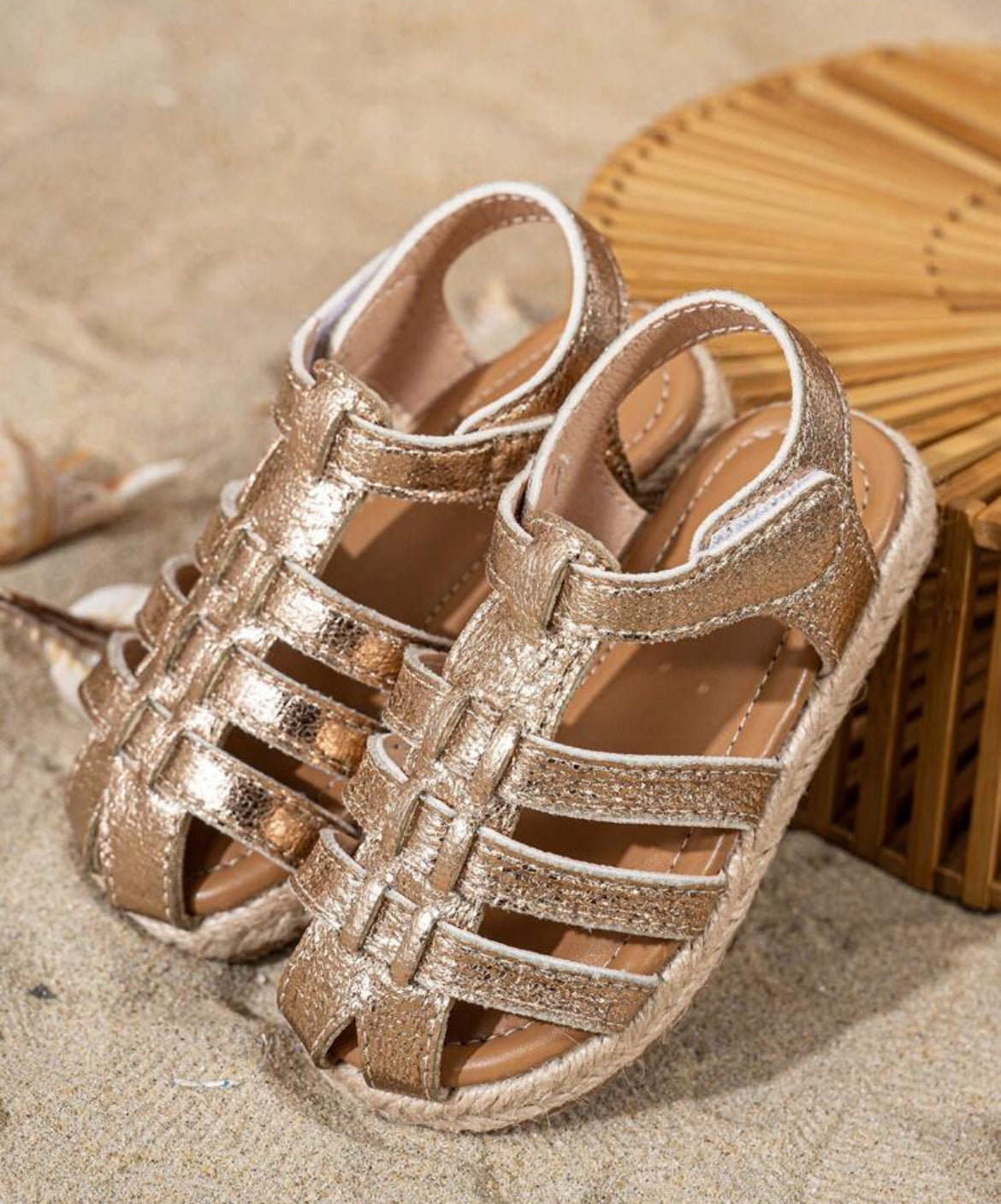 Gold slippers