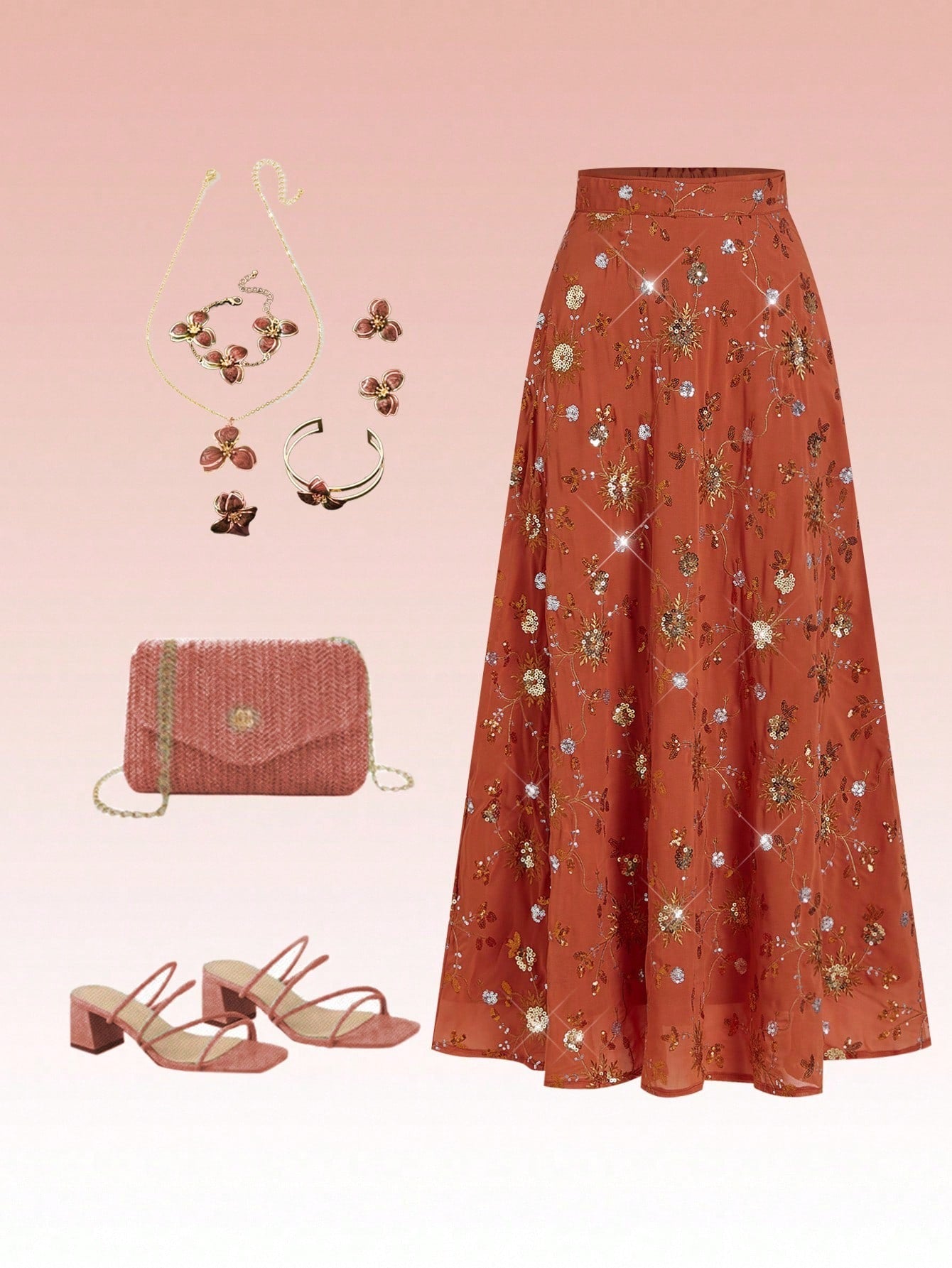 Orange skirt