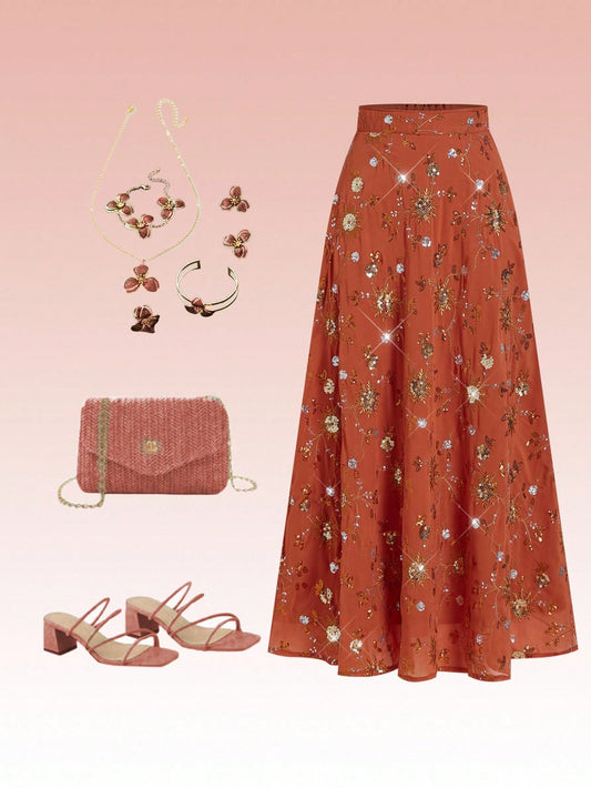 Orange skirt