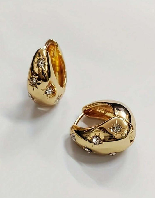 Gold earrings