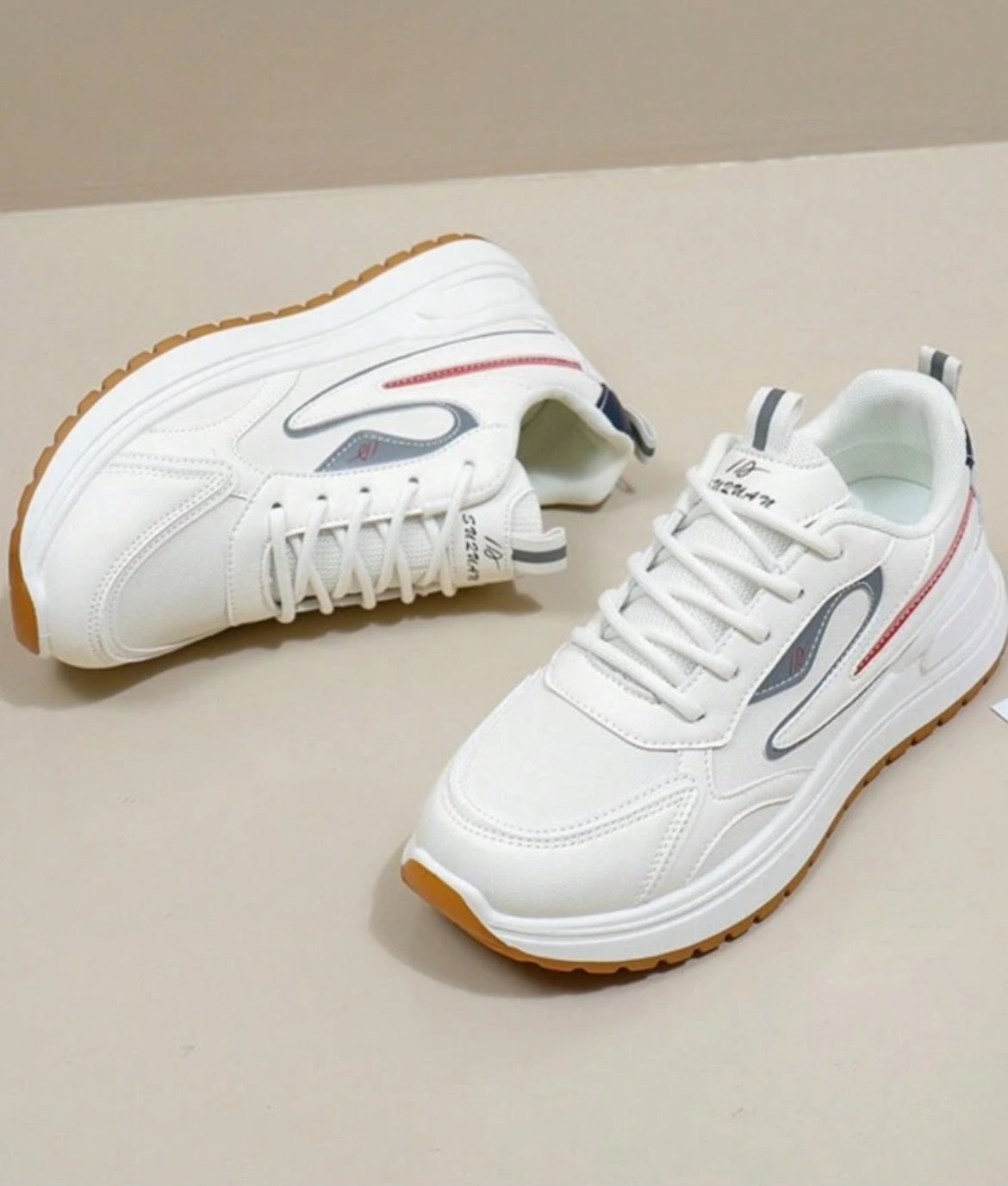 White sneakers