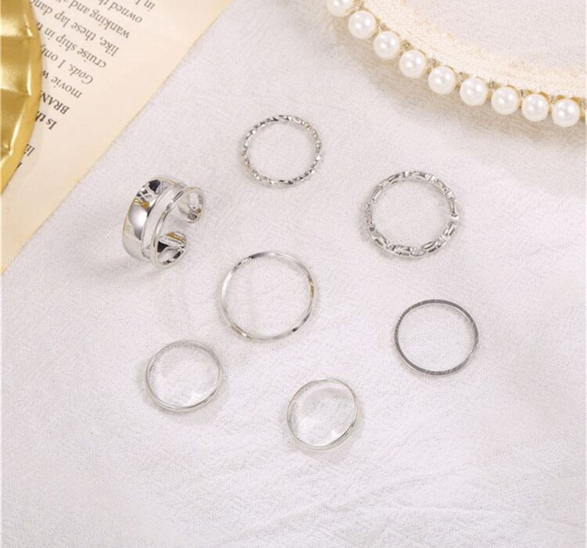 7pcs rings set