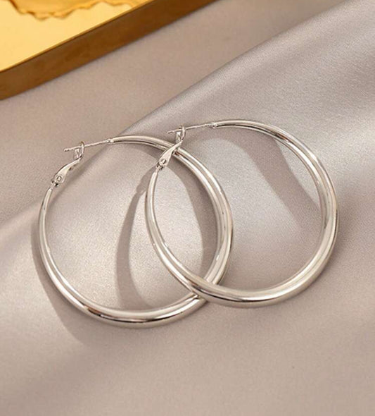 Silver earrings