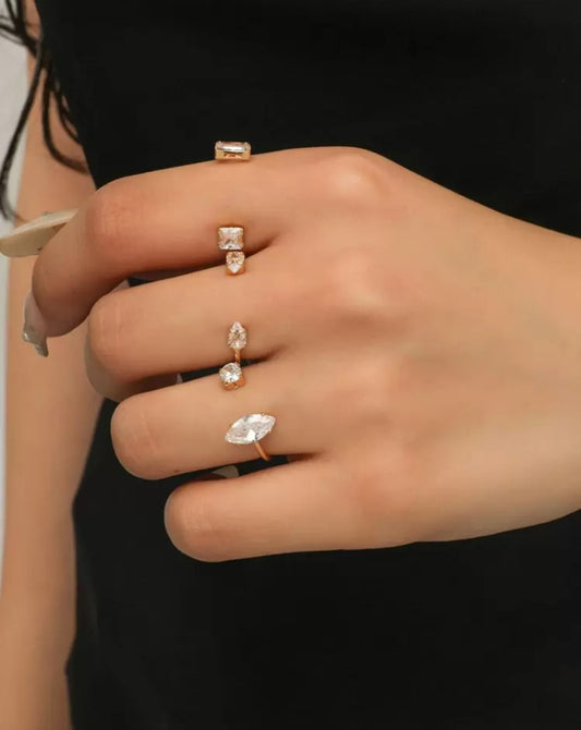 3pcs rings set