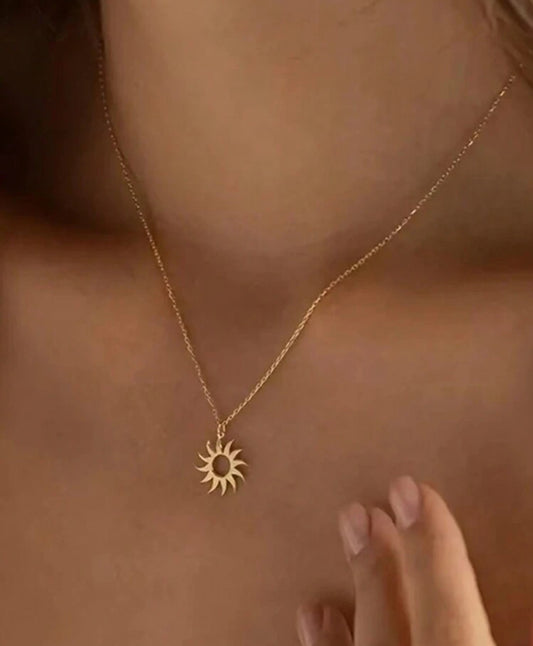 Sunflower necklace