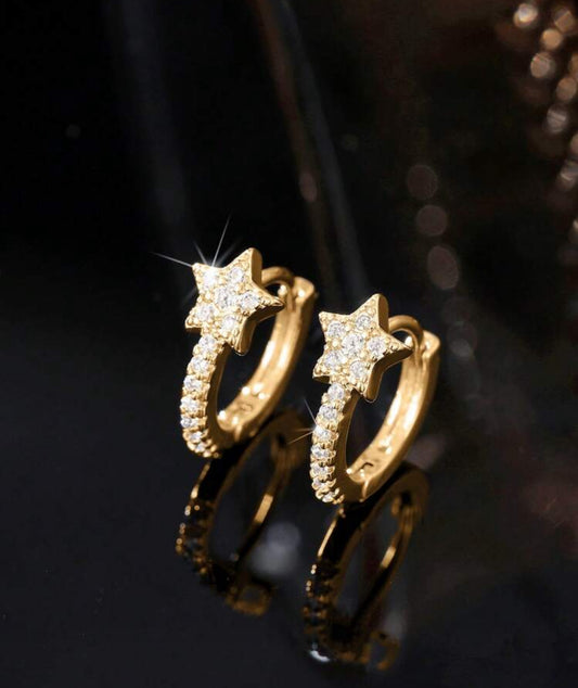 Gold earrings