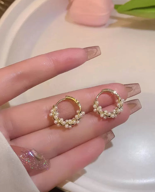 Pearl earrings