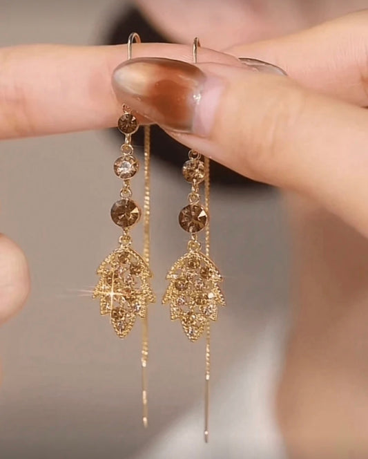 Gold earrings